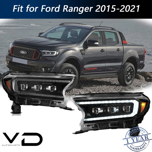 REFLECTOR LED HEADLIGHTS For 15-21 Ford Ranger(T6) w/DRL Sequential ...