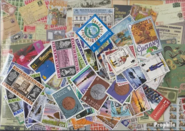 united kingdom - Guernsey Stamps 100 different stamps