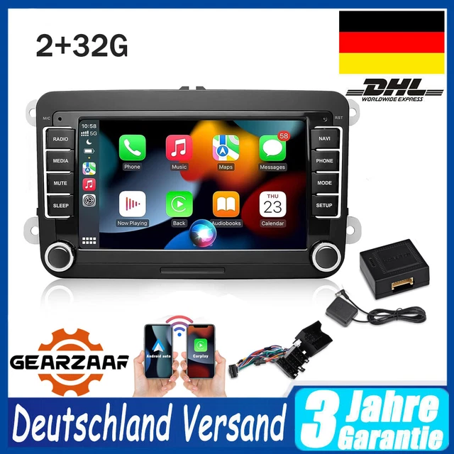 Autoradio 7" Android 12 GPS Navi 2G+32G per VW GOLF 5 6 Passat Touran Tiguan EOS