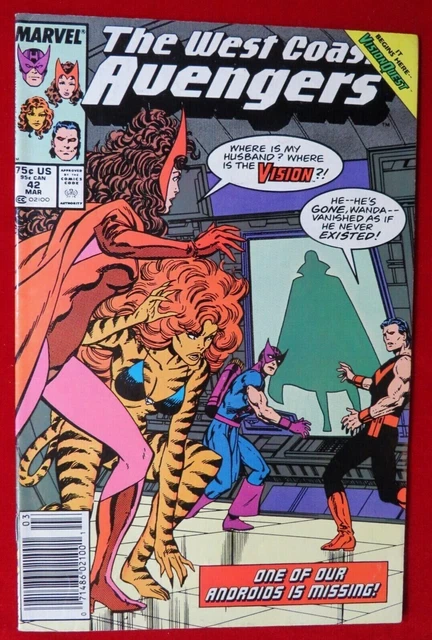 West Coast Avengers #42 Marvel Comic Book Wanda Vision! 1985 Disney+