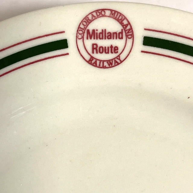 Railroad Plate COLORADO MIDLAND RAILWAY MIDLAND ROUTE Sterling China