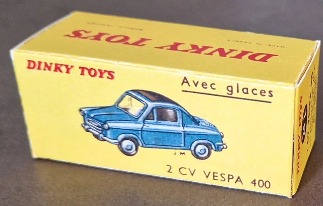 Dinky Toys Vespa 400 2CV - Année 1959, Miniature 1:43, Zamak, Bon état