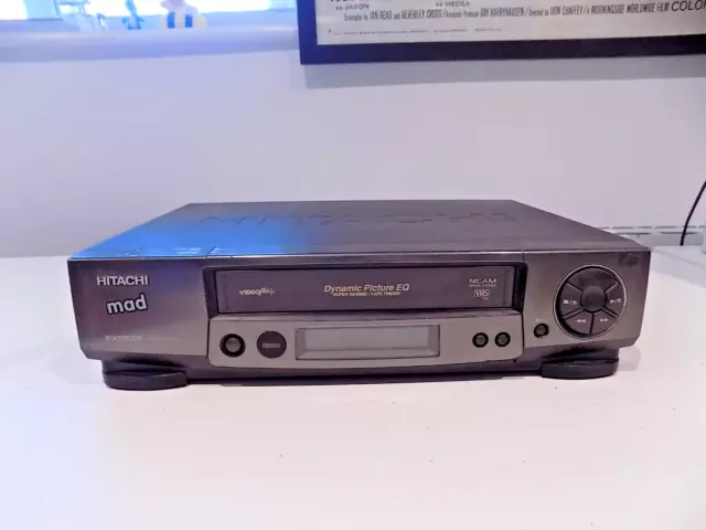 Hitachi VT-FX850E VHS VCR Video Cassette Recorder Black Sold as SPARES/PARTS