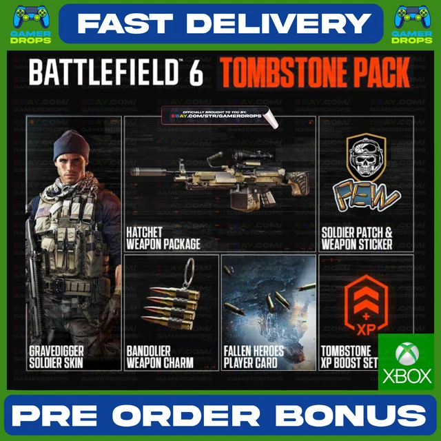Battlefield 6 &ndash; Tombstone Pack DLC (Solo Europa) &ndash; Codice Download PS5 &ndash; Nuovo