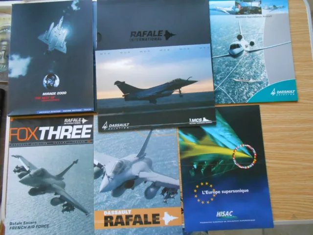 Lot de documents sur le Mirage et le Rafale Dassaut, aviation