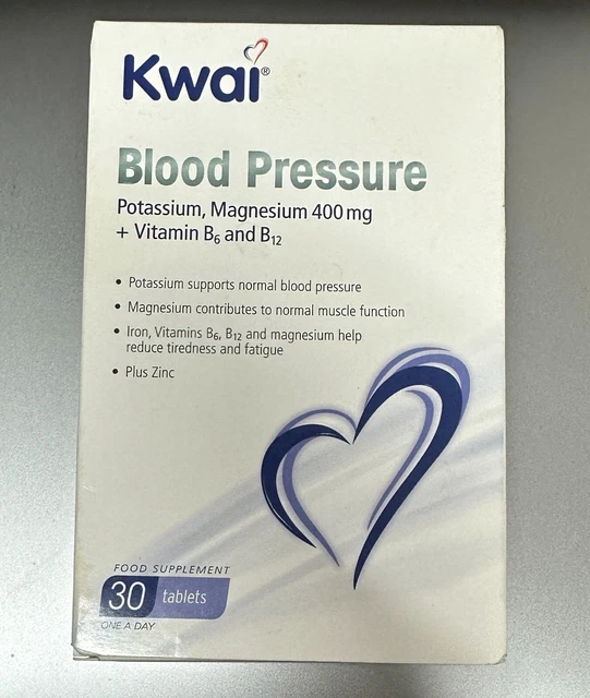 KWAI BLOOD PRESSURE One A Day 30 Tablets Potassium Magnesium Vits B6