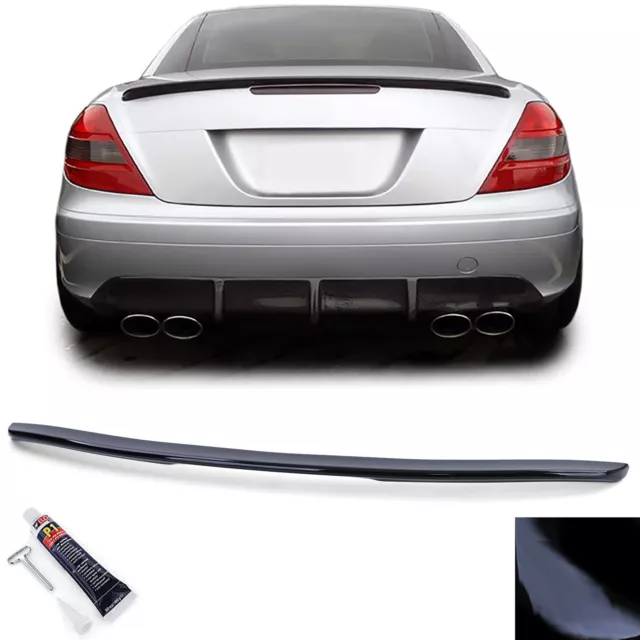 Sport Heckspoiler Lippe Schwarz Glanz für Mercedes SLK R171 04-11