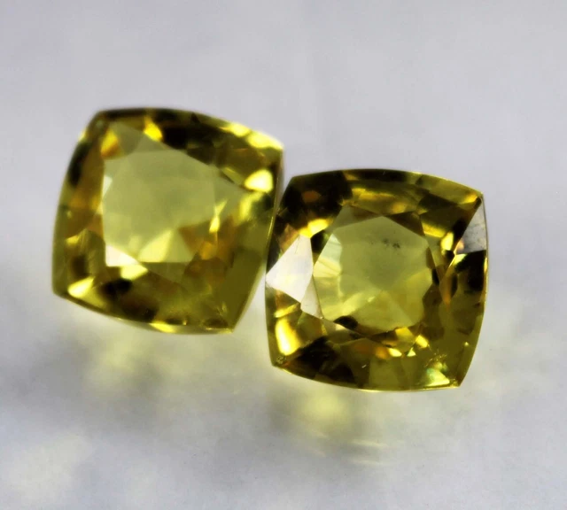 Naturel Citrine Jaune Desseré Gemmes 8-10 CT non Traité Certifié Coupe