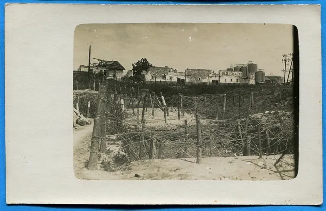 CPA PHOTO: Pétrolerie, vue de Venizel / Guerre 14-18 / 1916