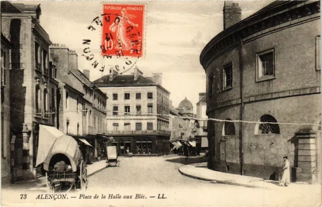 CPA Alencon - Place de la Halle aux Bles (259010)