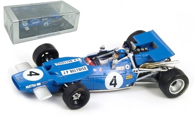 Miniature F1 Spark 1/43 - Matra MS80, J.P. Beltoise, Monaco GP 1969
