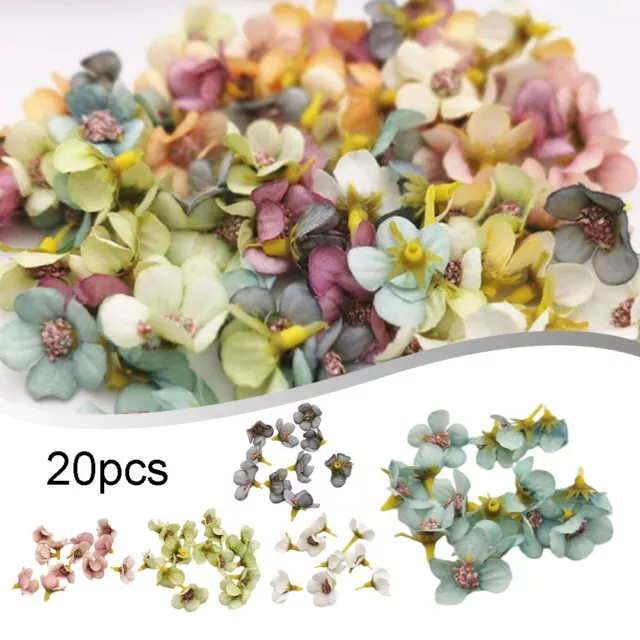 Mini fleurs vibrantes faites �� la main pour plantes en pot pack de 20 roses ��l