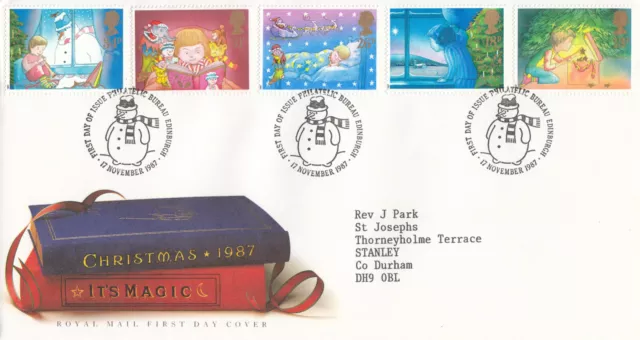 (133932) AUTORIZACIÓN Navidad GB FDC Oficina 1987