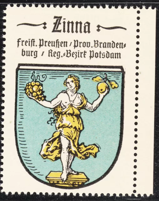 70) Kaffee Hag 1925 Zinna Brandenburg Potsdam Preußen Reklamemarke Städtewappen