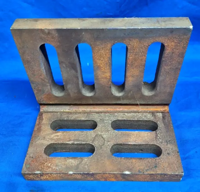 ANGLE PLATE SLOTTED OPEN END 7" x 5 1/2" x 4 1/2" PERFECT 90º ANGLE