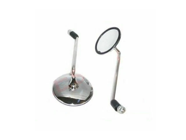 BRAND NEW Fit For Vespa PX LML Star Speedy Stella Chrome Plated Side Mirror Set
