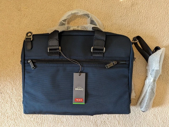 TUMI Alpha Bravo Academy Briefcase Navy New With Tags (NWT)