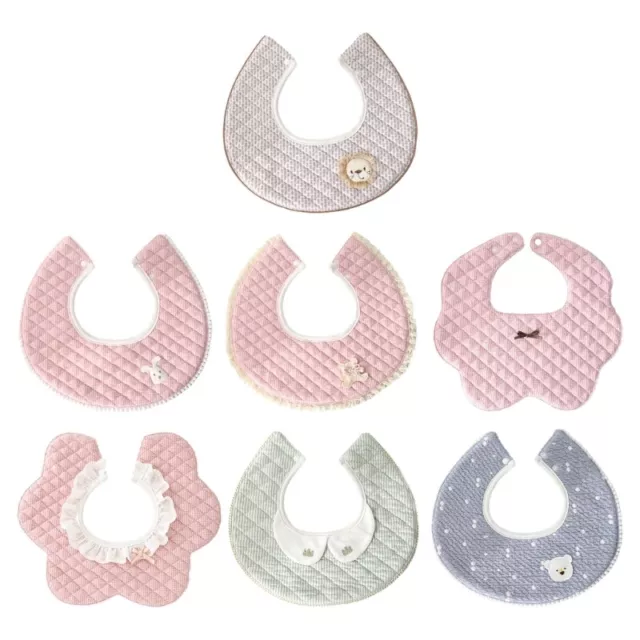 Reliable Baby Cotton Bibs Bear Rabbit Pattern Bibs for Dribble Control