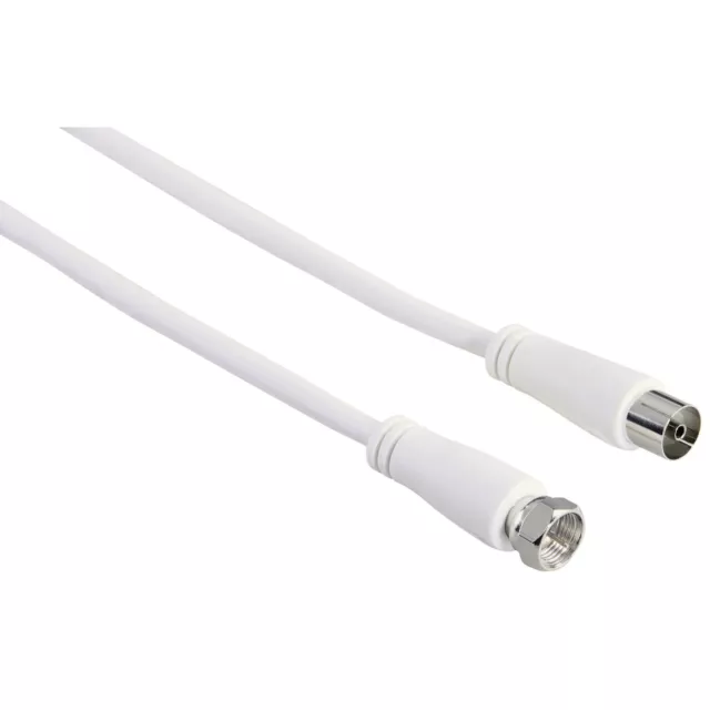 Hama 10m Sat-Câble Adaptateur Câble D'Antenne 90db Câble Coaxial 4K HD TV