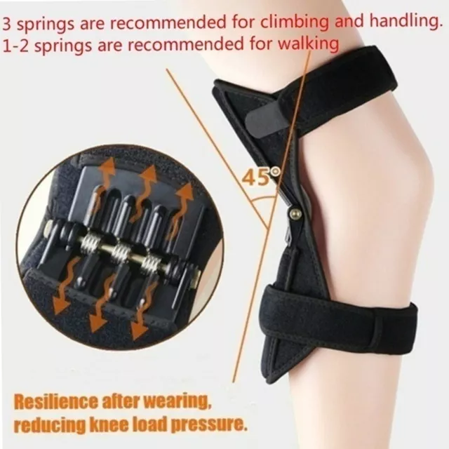 Non-slip Joint Support Knee Booster Lift Knee Pads Care Powerful Rebound Spring 3
