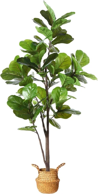 MOSADE Artificial Fiddle Leaf Fig Tree 65" Fake Potted Ficus Lyrata Plant