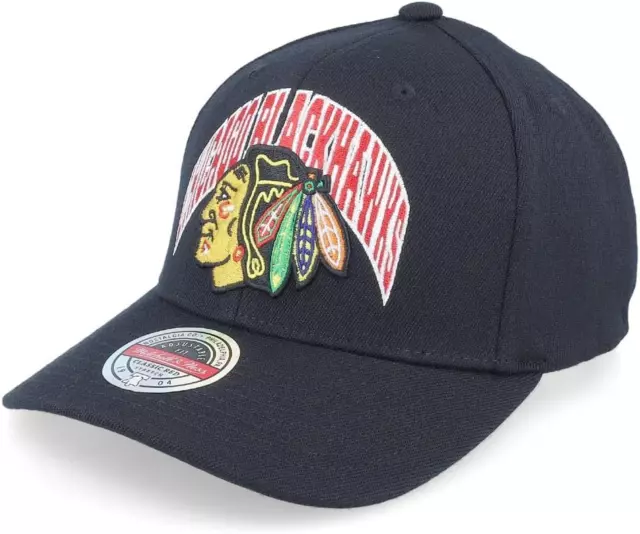Mitchell & Ness Chicago Blackhawks NHL Letterman Stretched Snapback Curved Cap