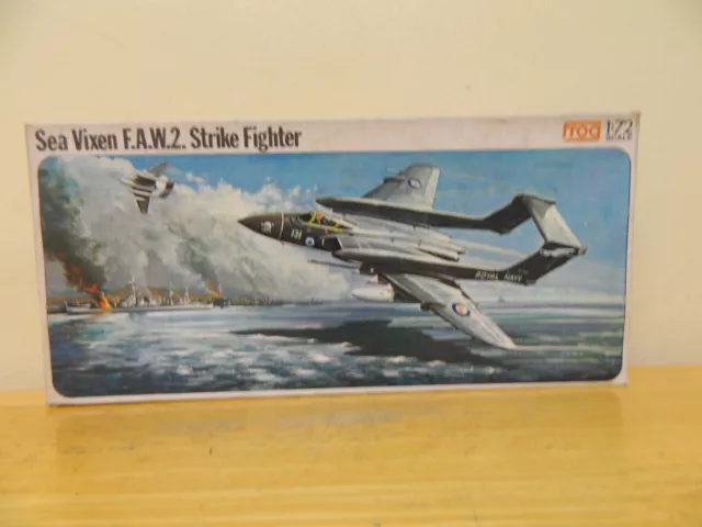 Vintage Frog 1/72 Scale Sea Vixen F.a.w.2 Strike Fighter Plane Model Kit F409