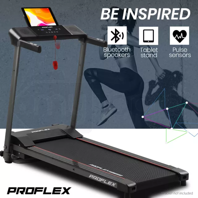PROFLEX Treadmill Bluetooth Running Machine Foldable Small Compact Home Electric