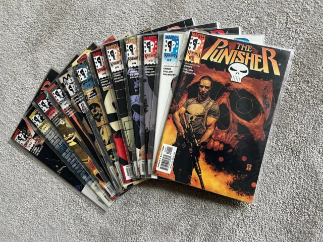 The Punisher (vol 5) Marvel Knights Complete: 1 - 12 Ennis Dillon (2000)