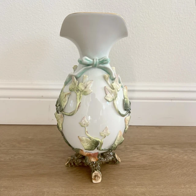 花瓶・フラワースタンド vintage * Portugal ribbon flower vase vintage * Portugal ribbon flower vase 花瓶・フラワースタンド