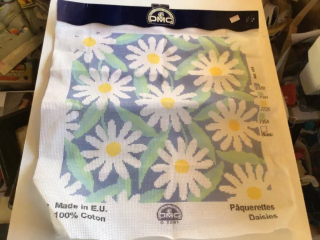 DMC Unworked Tapestry - Daisies 2