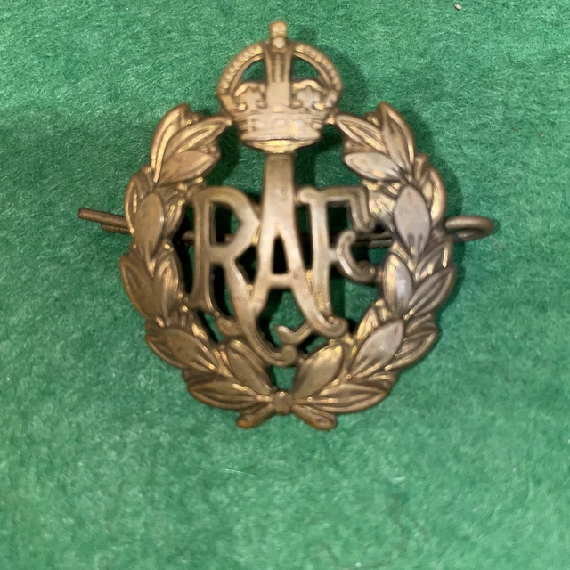 ORIGINAL WW2 BRITISH RAF Royal Air Force Cap Badge £9.99 - PicClick UK