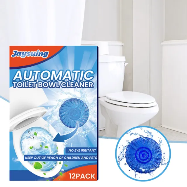 fr 12Pcs/Pack Toilet Deodorizer Tablets Disinfecting Descaling Bathroom Accessor