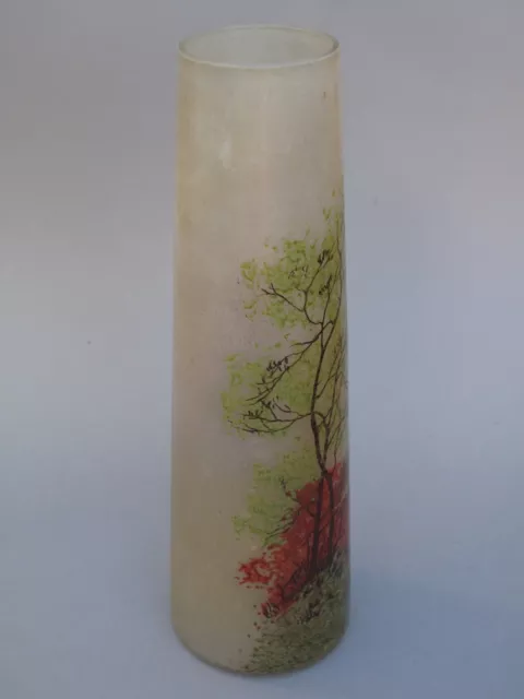 Beau vase en pâte de verre signé Legras, Art Nouveau. 3
