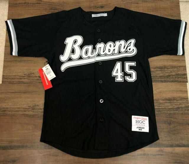 Throwback Birmingham Barons Michael Jordan Mens Sz Large Baseball Jersey