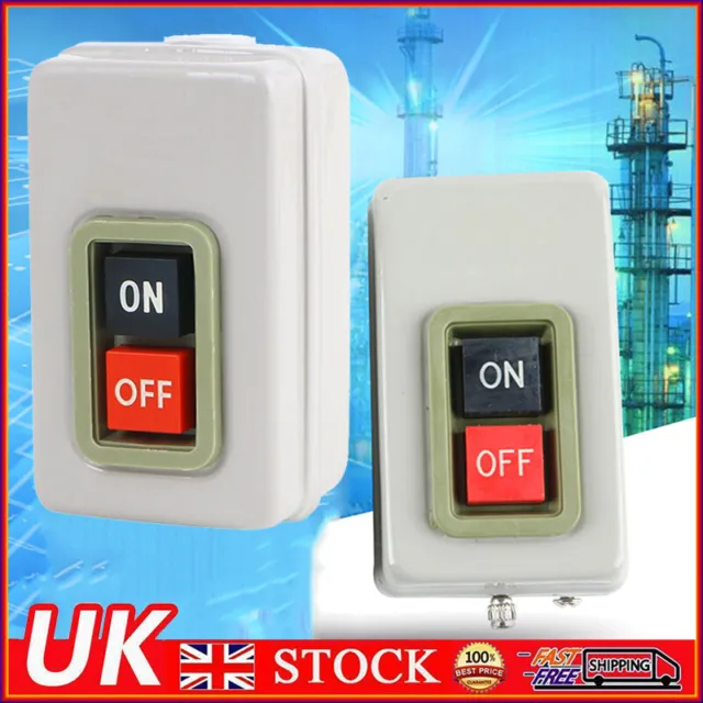 UK BS230B 3 Phase 380V 7.5KW Metal On/Off Power Press Push Button Switch Station