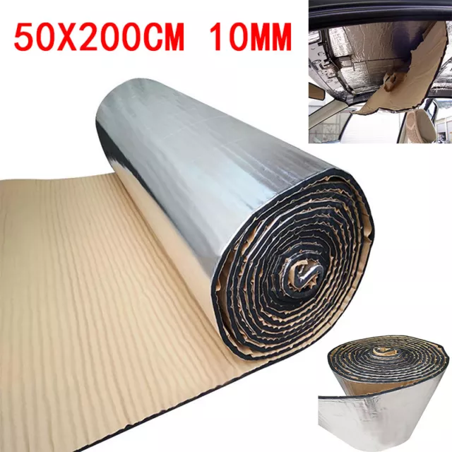 2M 10mm Roll Car Sound Proofing Deadening Van Insulation Closed Cell Foam Mat