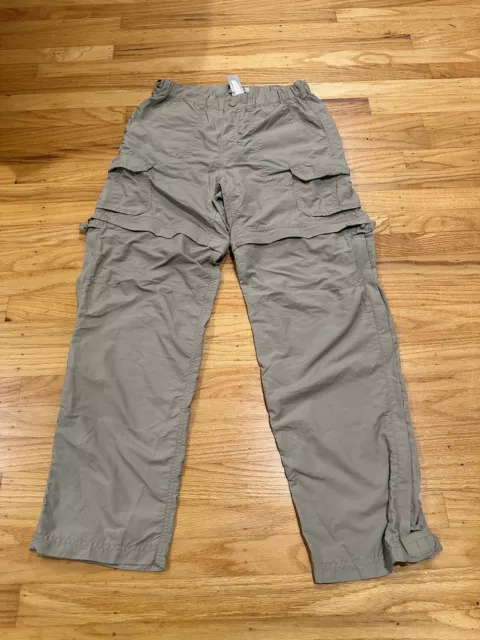 Rei Coop Pants Womens 2 Petite Brown Sahara Convertible Cargo Outdoor Hiking