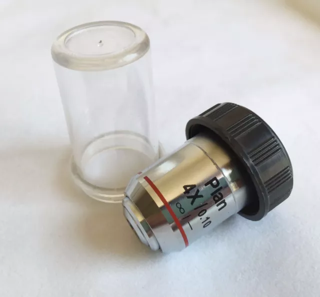NEW 4X / 0.1 INFINITY PLAN ACHROMATIC Microscope Objective Lens FotoHigh