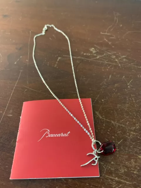 Baccarat clearance heart necklace