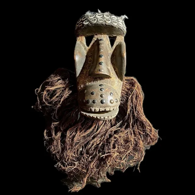 African Mask African MaskS Hand Carved Wooden Mask Tribal Dan Liberia-9323