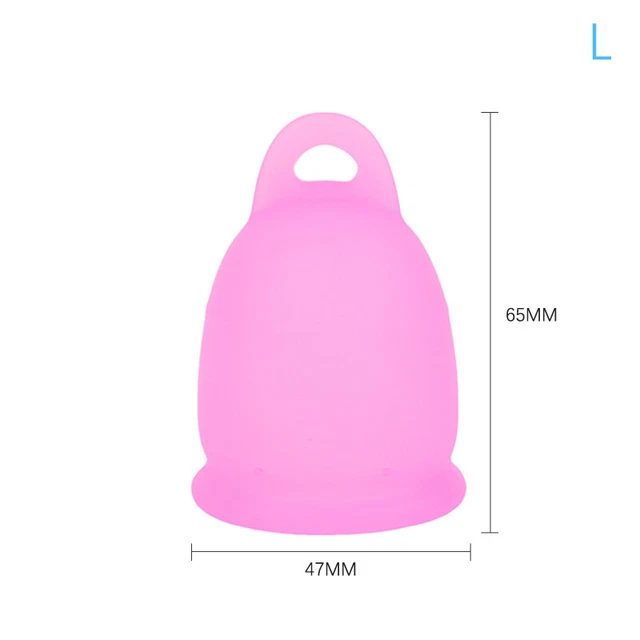1 pieza copa menstrual femenina sensible de silicona suave reutilizable S L MG Th