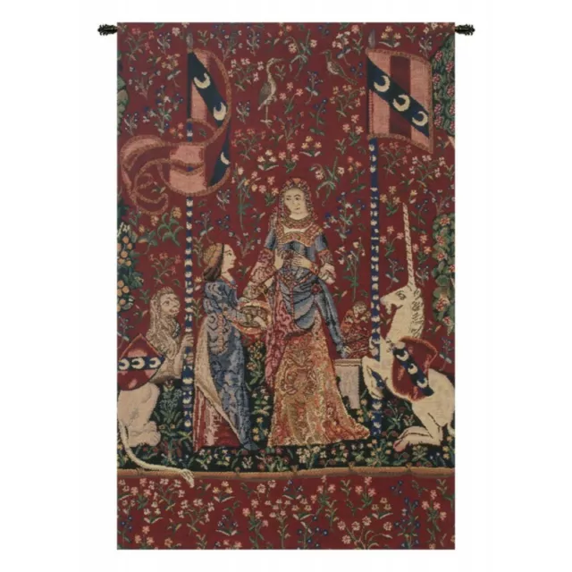 L'Odorat Smell from Lady and the Unicorn Series European Woven Tapestry Wall Art