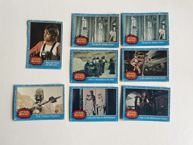 Topps STAR WARS Trading Cards 1977 UK Series 1 - (Blue).