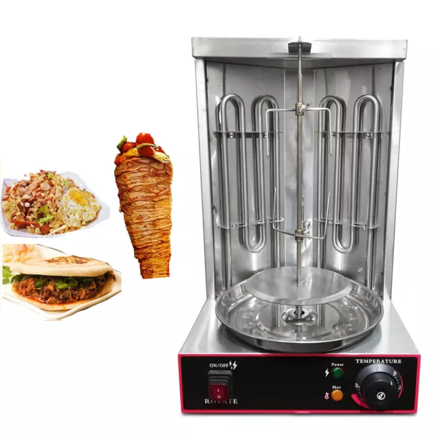 3000W Commercial Electric Shawarma Grill Machine Rotary BBQ Doner Kebab Maker