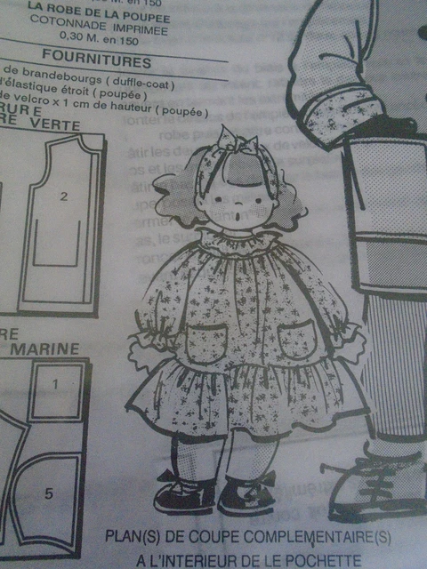 Patron De Couture Modes Et Travaux N°1753 - Robe Tailles 40, 44, 48 - Occasion Non Découpé