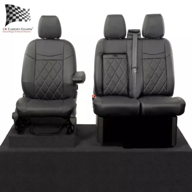 Ford Transit Custom Limited Front Seat Covers Leatherette (2024 On) 1118