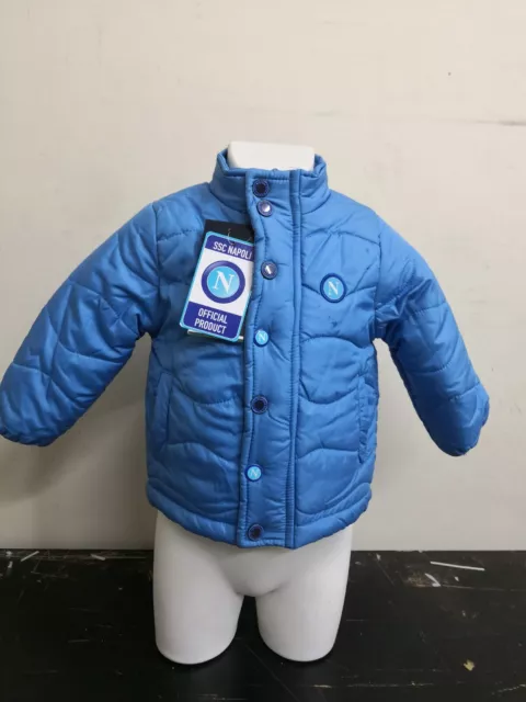cappotto imbottito giacca KAPPA bottoni con logo napoli 100% ORIGINALE bambino