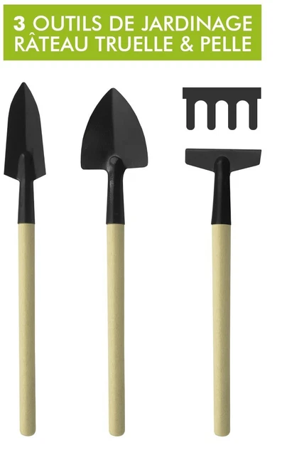 Set De Jardinage Vilac - 3 Outils En Métal Et Bois Pour Enfants Dès 3 Ans - Pelle, Râteau, Transplantoir
