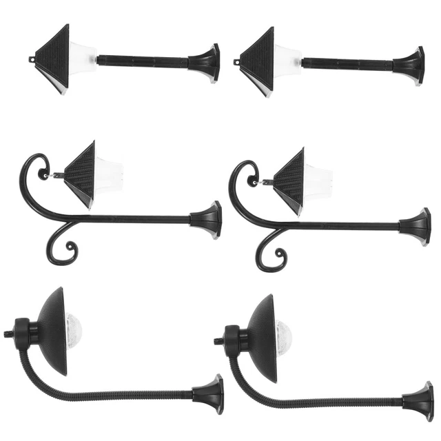 6 Pcs Plastic Child Christmas Lamp Post Model Railway Lamps